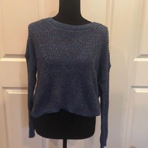 Express high low open back sweater